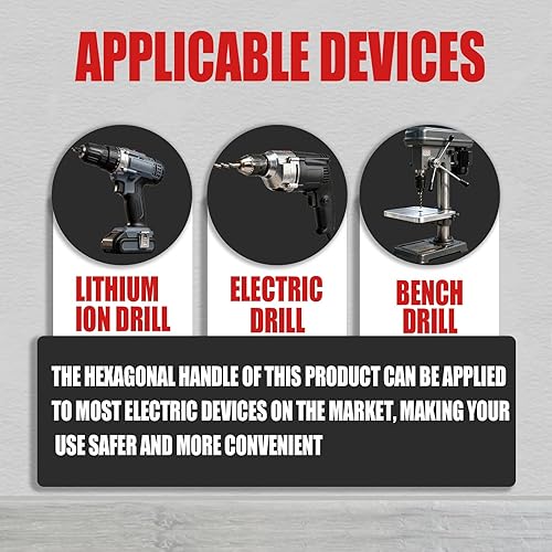 Miniatura 7 de CATITO Juego de brocas para hormigón multidiente, 10 unidades, mango de 5.92 pulgadas, broca de mampostería de varios dientes, punta de carburo,