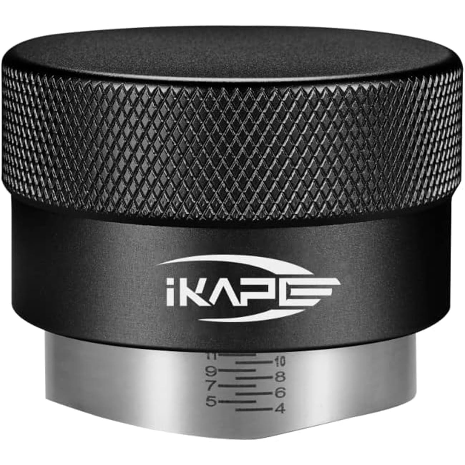 IKAPE Coffee Products, 49mm Coffee Distributor, Gravity Adaptive Espresso Distributor Fits 49mm Espresso Portafilter(Black)