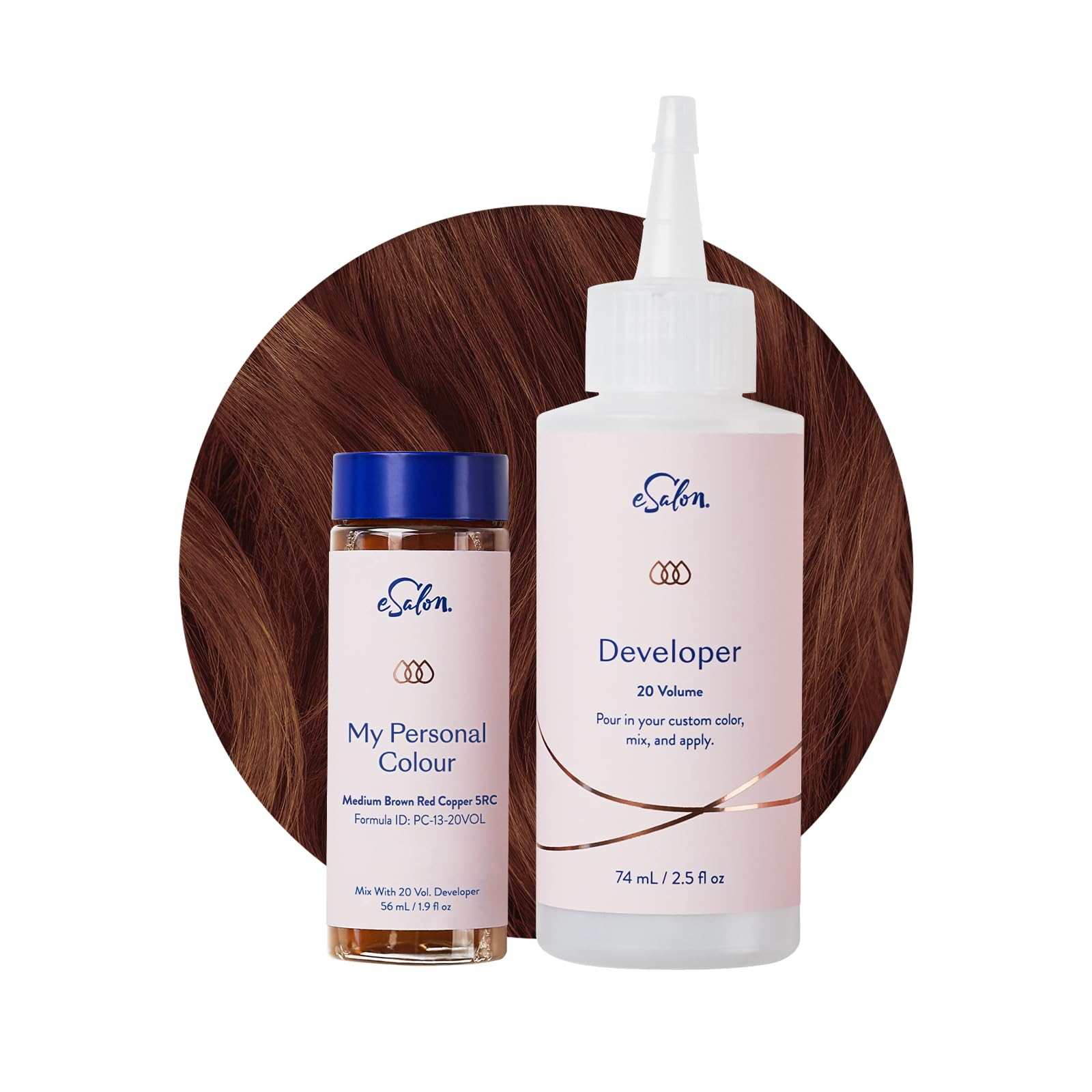 eSalon Coloration Permanente - Sans Ammoniaque Sans PPD - Couvre 100% des cheveux blancs - Résultat Professionnel