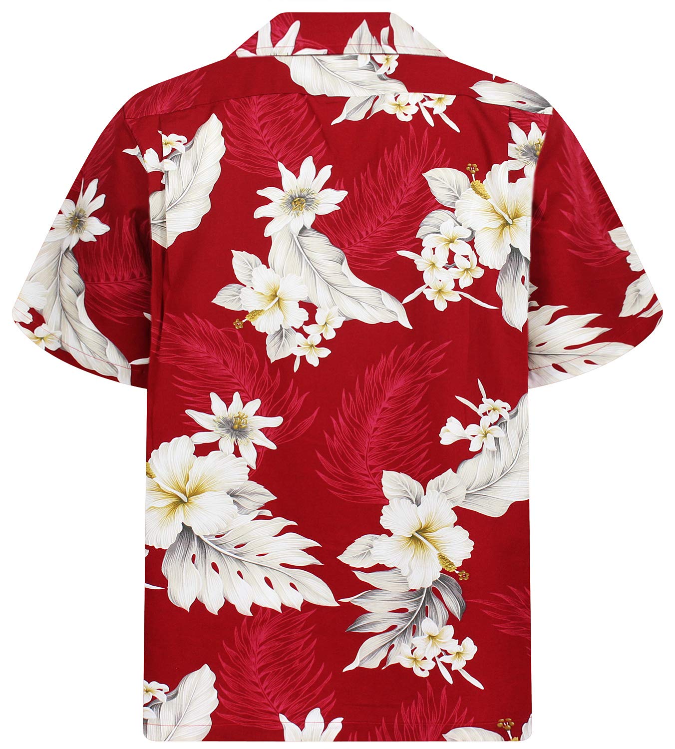 Pacific Legend Originale Camicia-Hawaiana Uomo Manica-Corta Elegante Floreale Enzian Fiori Unisex