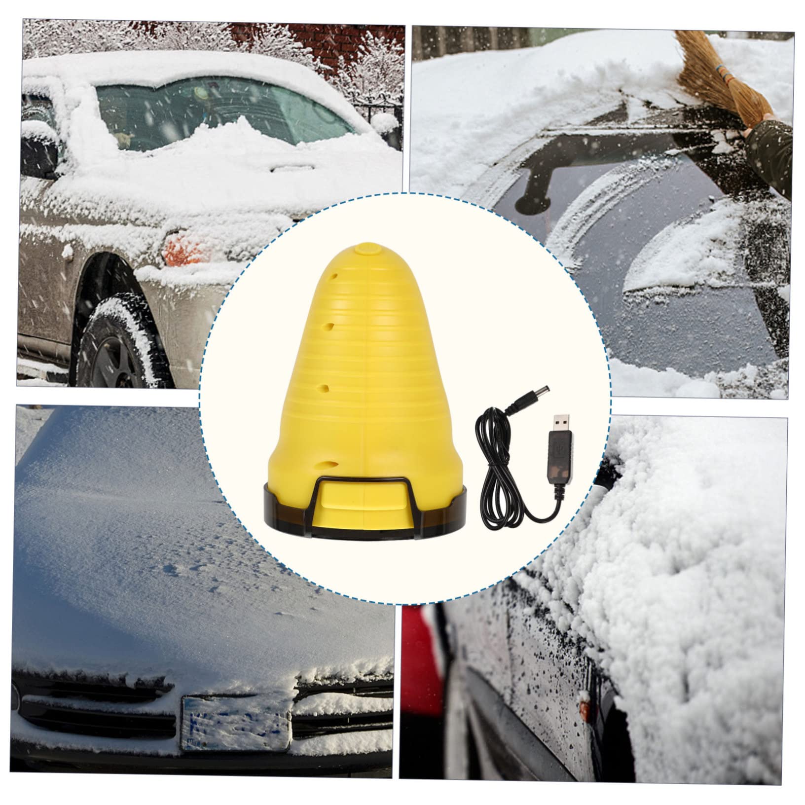 Grattoir à Glace pour Voiture, Pelle à Neige pour Pare-Brise, Outil Multifonction en Abs, Portable, pour Déneigement et Dégivrage