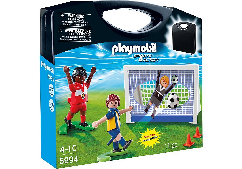 PLAYMOBIL - Sports & Action Maletín Fútbol Muñecos y Figura (5994)