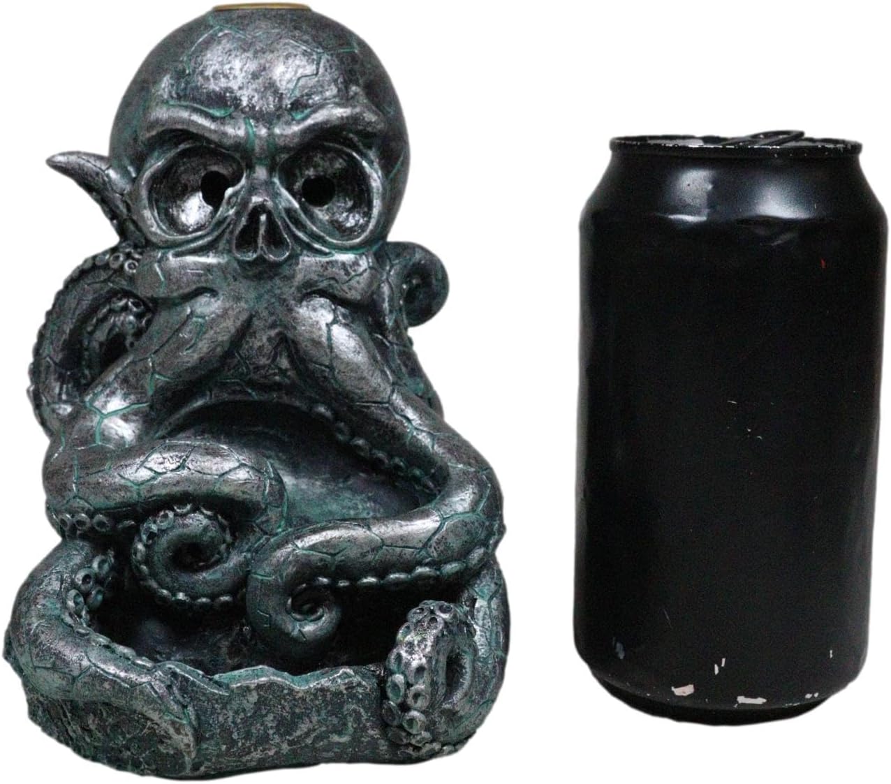 Ebros Gift Nautical Marine Cthulhu Octopus Tentacles Skull Sea Monster Backflow Incense Cone Burner Figurine Home Aromatherapy Fragrance Holder