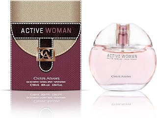 Chris Adams Eau De Parfum - Active Woman 80ml | Fresh Floral Fruity Musky Scent | Premium Long Lasting Luxury Fragrance Perfume | Daily Use Perfume For Women | Ideal Gift For Women | Made in U.A.E.