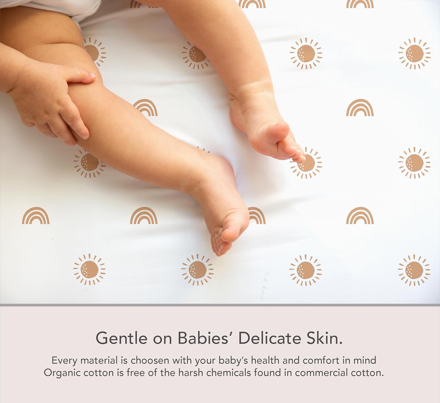 100% Organic Cotton Jersey Fitted Bassinet Sheets. 3 Pk Adapts to Oval, Hourglass & Rectangle Shaped Bassinet Pads. Perfectly Compatible with Halo, Snoo, Graco, and Most Standard Size Bassinets. Sky