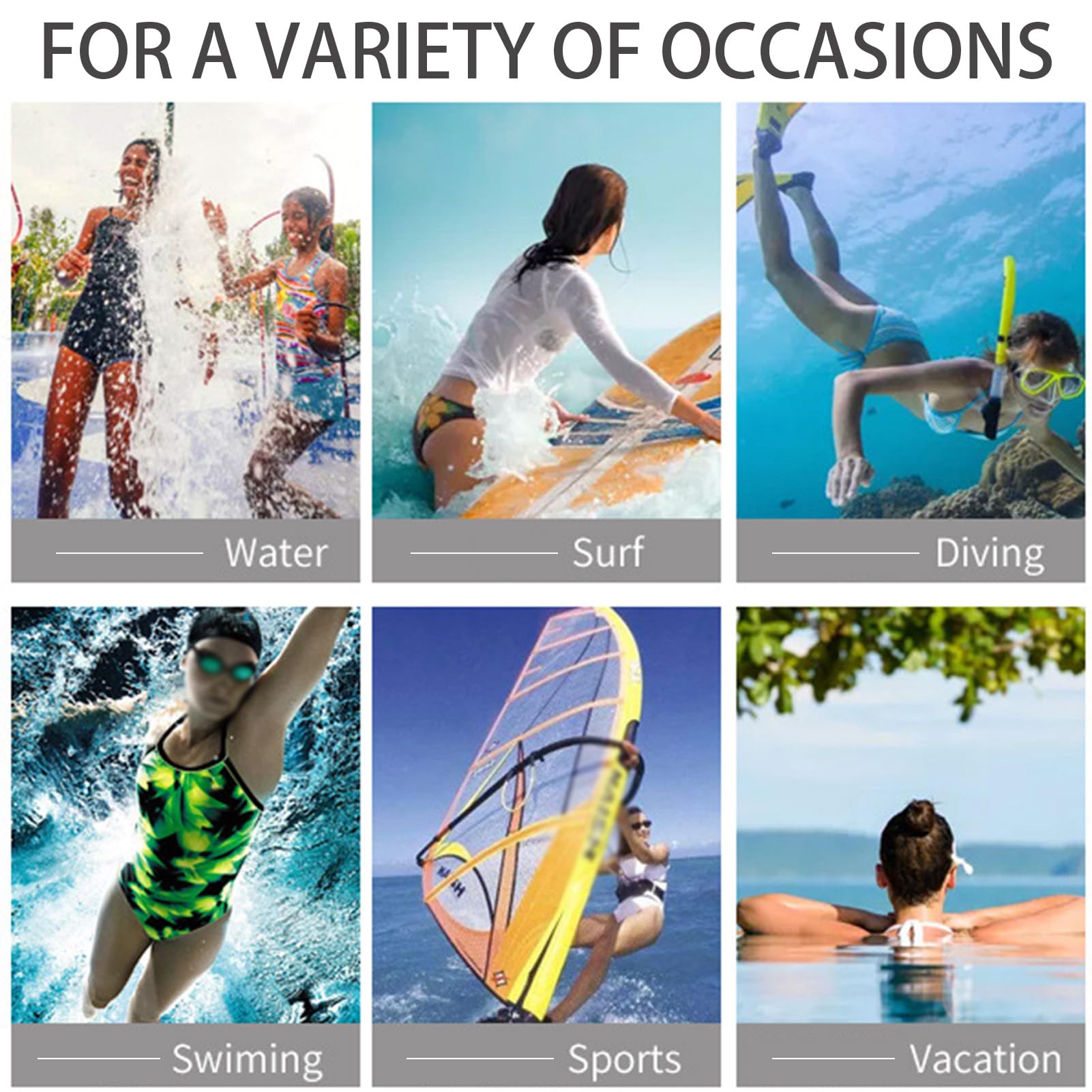 Split Muta da Donna Estiva Costume da Bagno Sottile Ad Asciugatura Rapida Protezione Solare A Maniche Lunghe Anti-Medusa da Spiaggia Muta da Sub da Spiaggia
