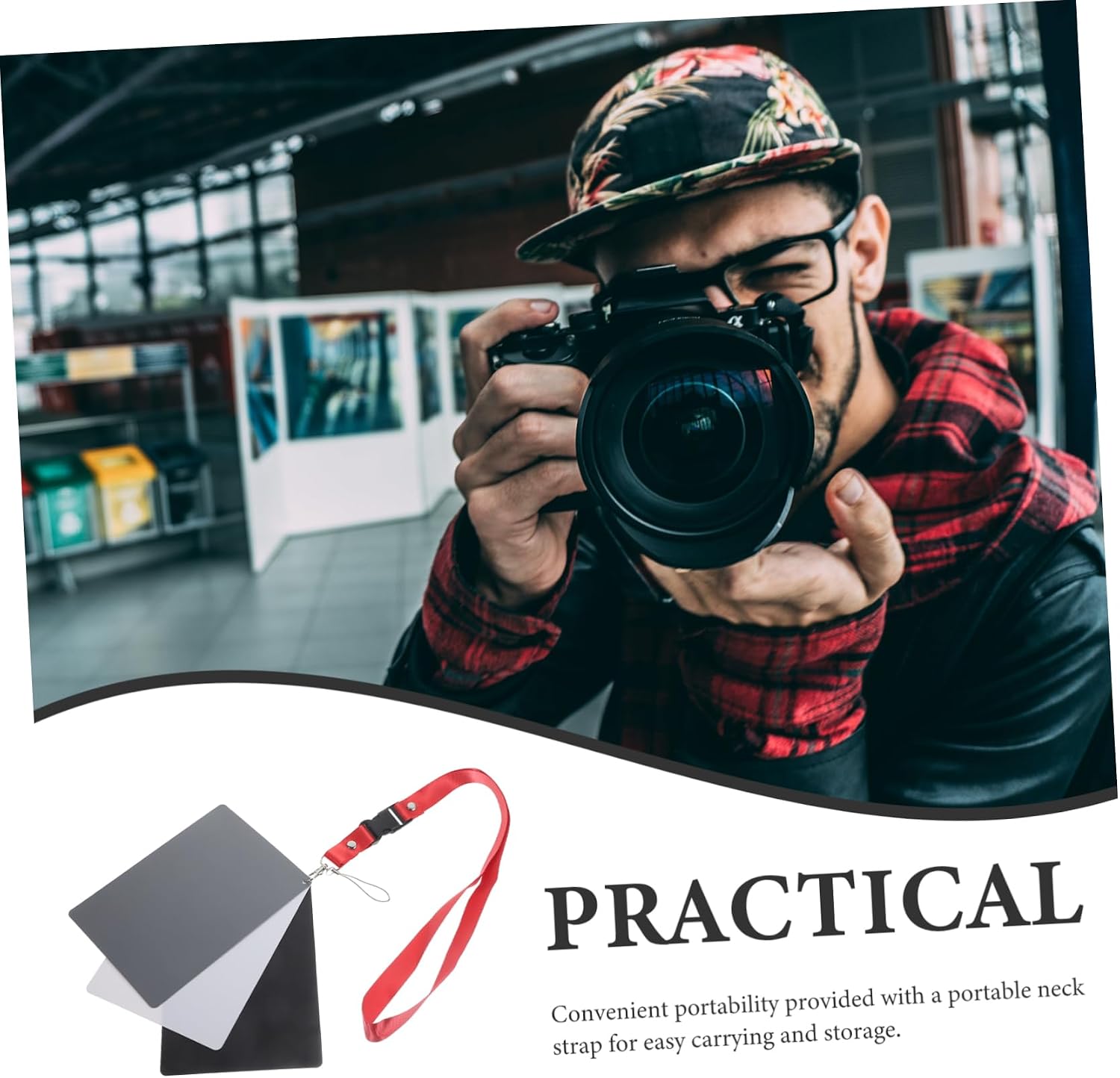 Angoily 18degree Portable Photography Colors Neutral Grey Camera Exposure Checker