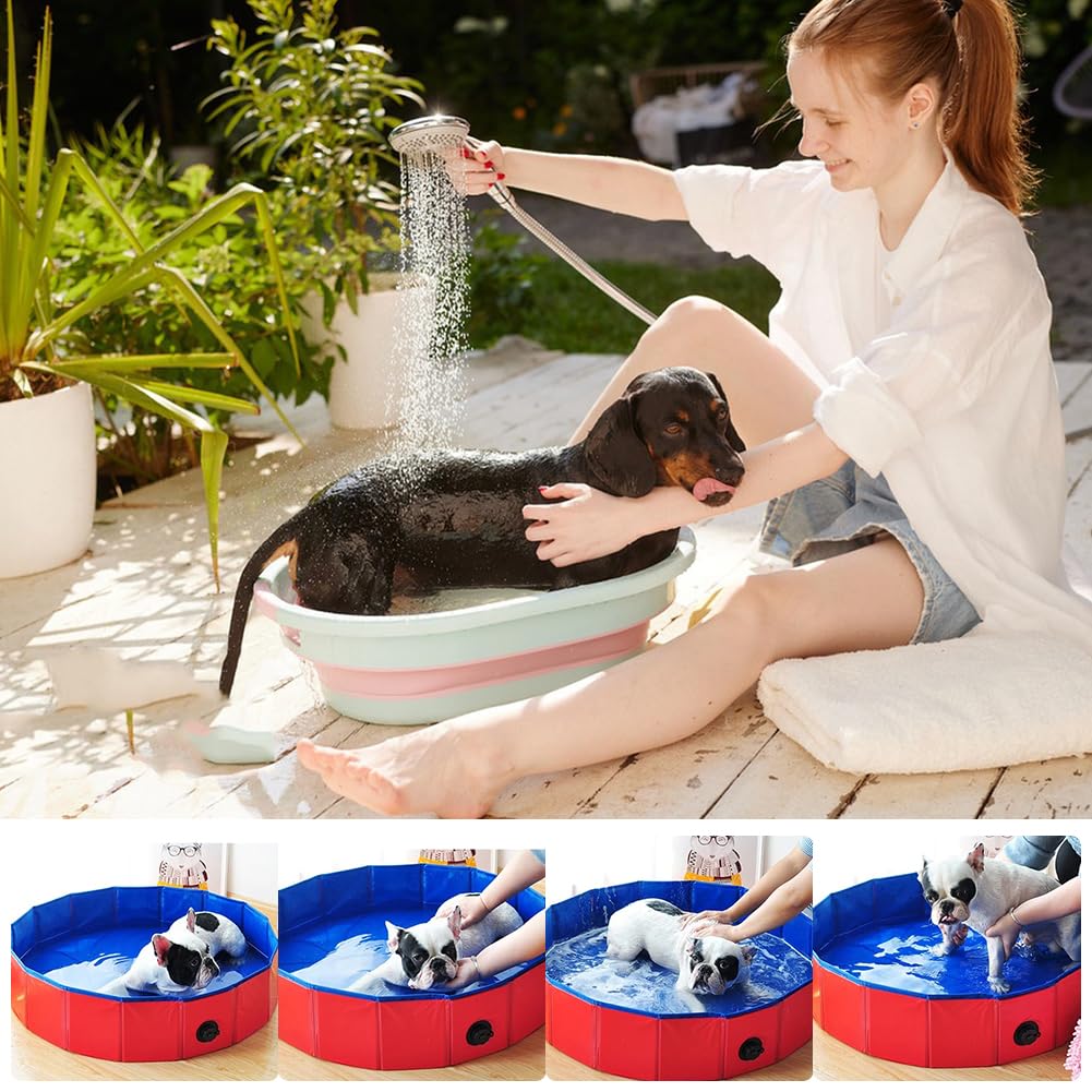 Piscine Chien Petit,50x8cm Piscine pour Animaux,PVC Piscine pour Chien,Bassin de Baignade pour Chats,pour Animaux,Enfants,1 pièce