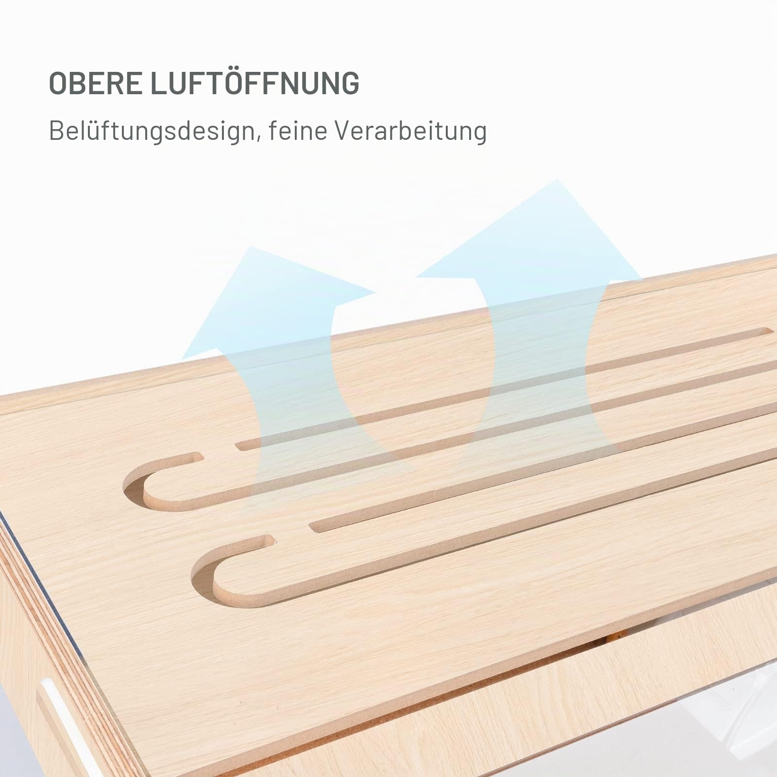 Niteangel Vista Hamsterkäfig mit schräger Öffnung - MDF Aspen Kleintierkäfig für syrische Zwerghamster, Degus, Mäuse oder ähnlich große Haustiere