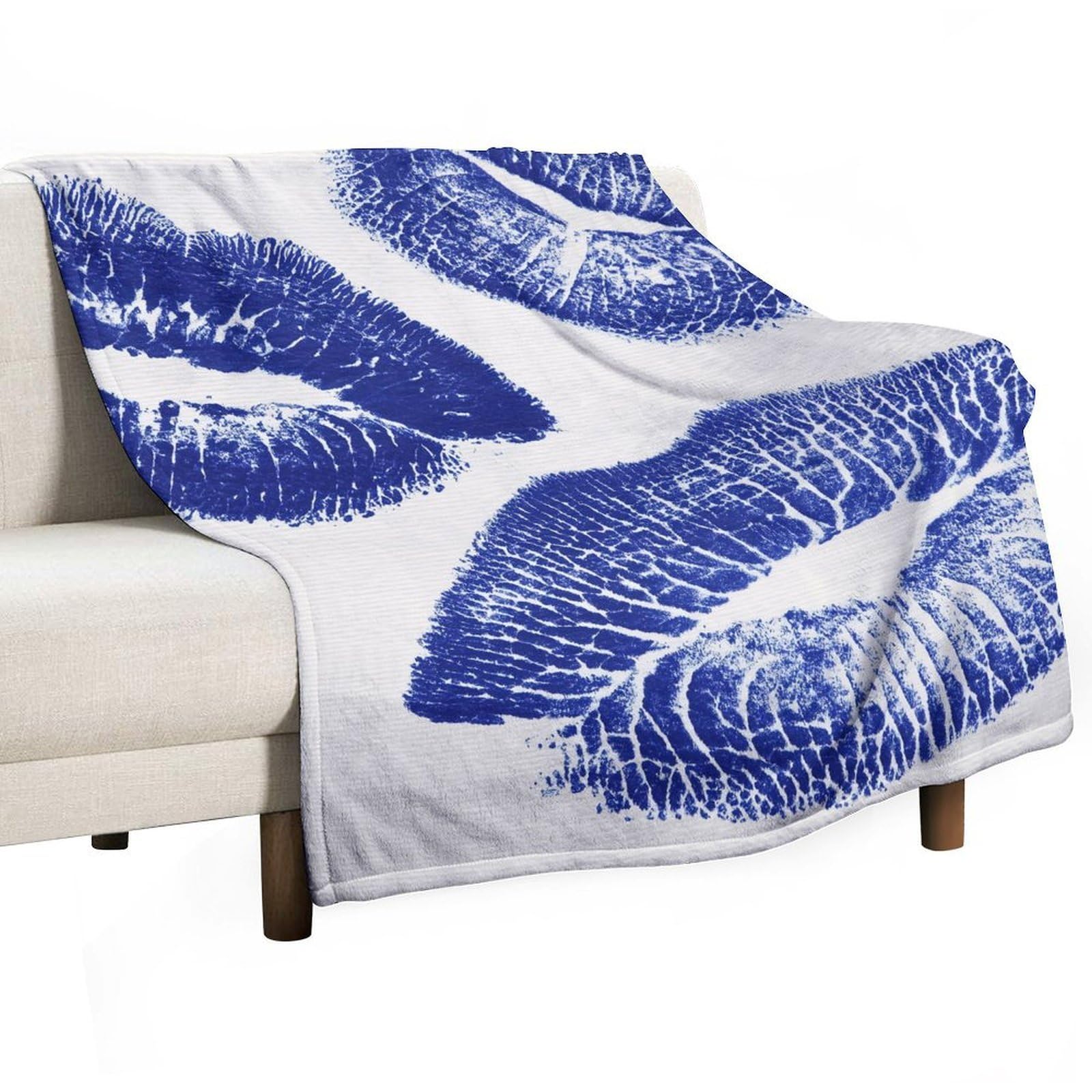 Couverture anti-boulochage encre bleue pour sublimer votre chambre à coucher