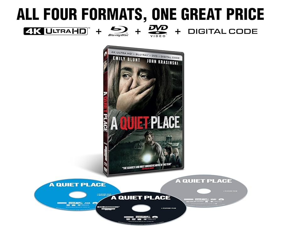 Amazon.com: A Quiet Place 4K UHD + Blu-ray + DVD + Digital