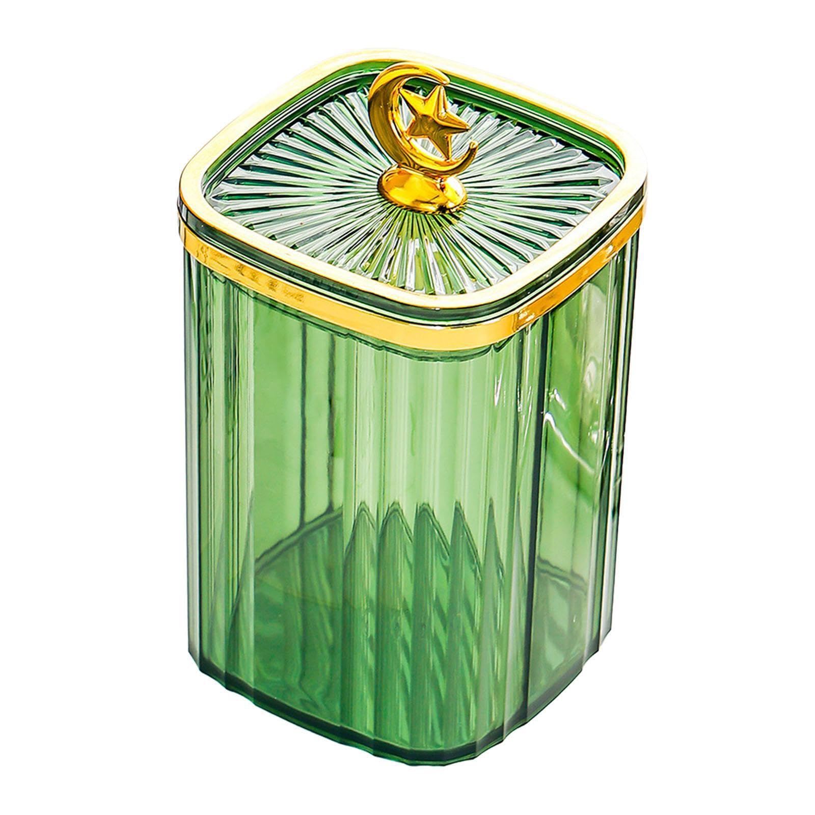 Yixannx Green Airtight Food Storage Jar Stylishly Designed Kitchen While, L