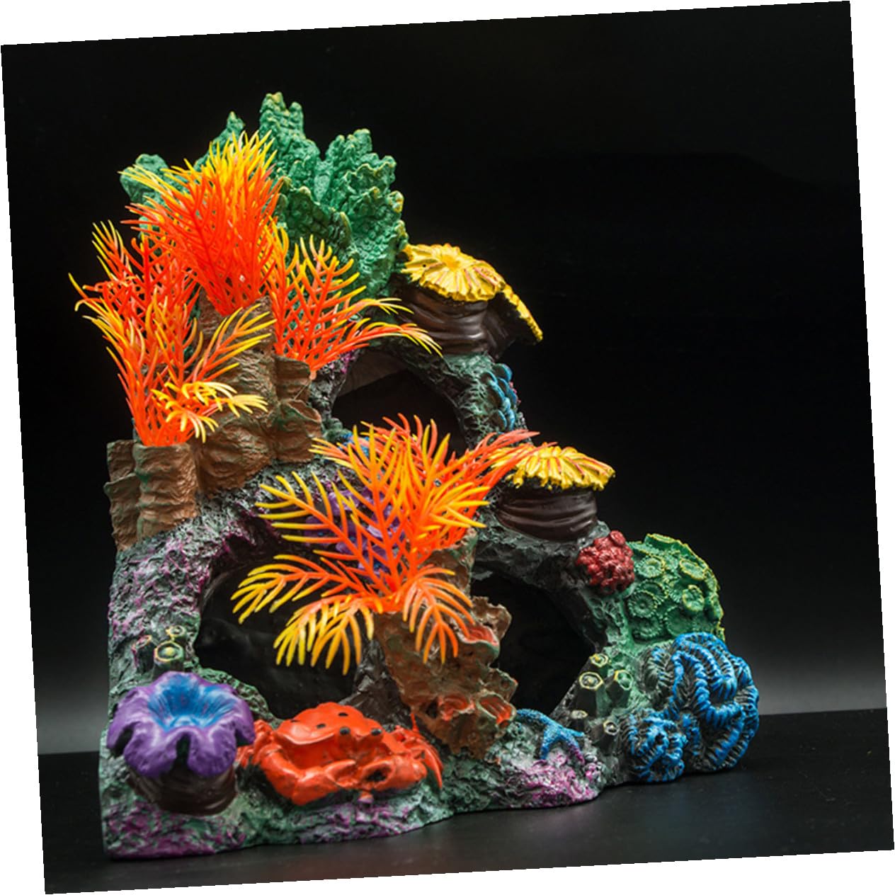 Happyyami 1pieza Adorno De Coral para Acuario Decoración Marina Simulada Accesorio para Peceras Fácil De Limpiar y Atractivo para Peces
