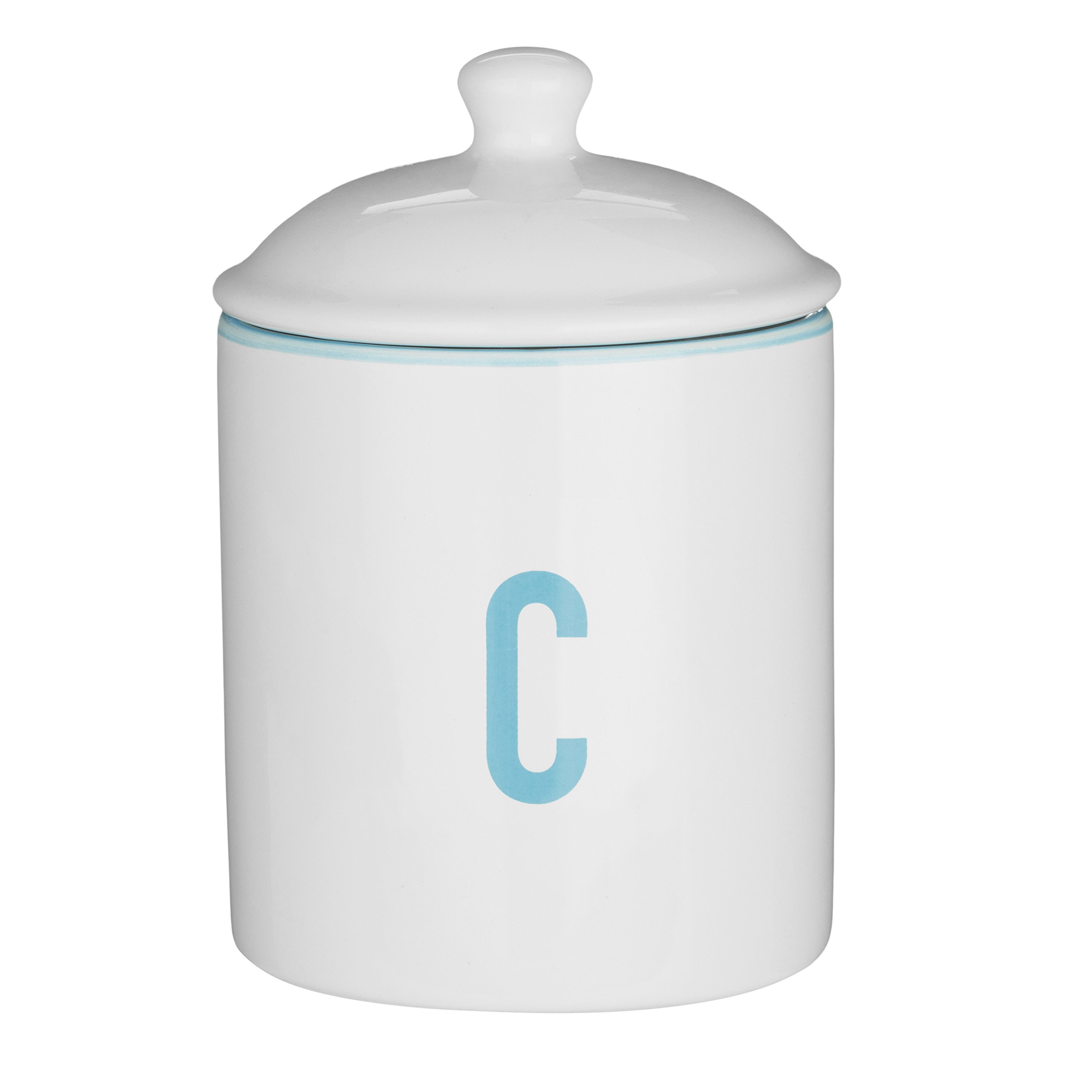 Premier Housewares Homestead Coffee Canister, White, 570 ml