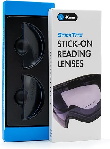 Miniatura 8 de StickTite - Gran lente bifocal adhesiva de 1.575 in que convierte instantáneamente las gafas de esquí y las máscaras de buceo en bifocales ampliados