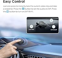 Vista 3 de VIOFO BTR200 Control remoto inalámbrico Bluetooth con bloqueo de eventos, función de encendido/apagado MIC&Wi-Fi y HDR para VIOFO A329S/A229 Pro