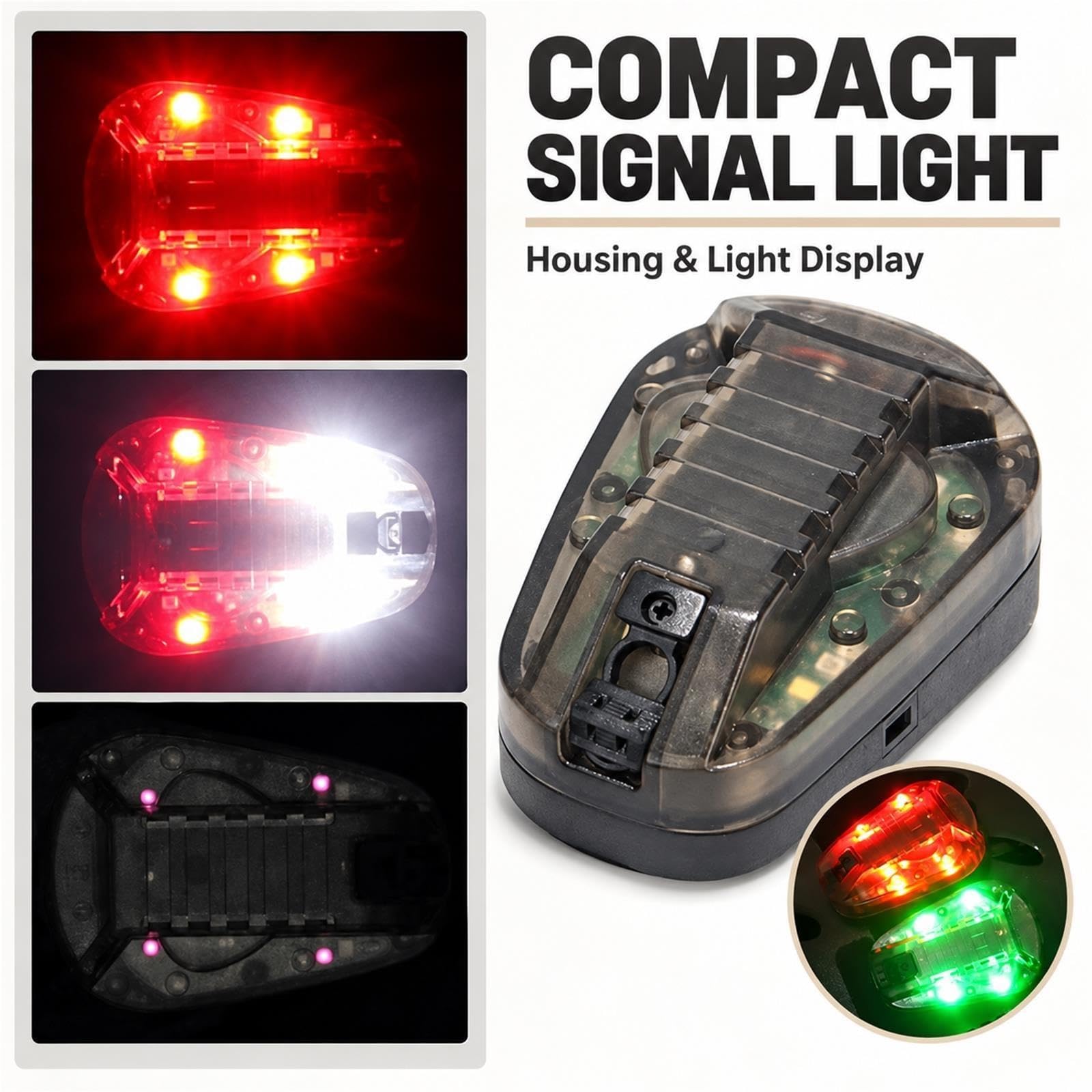 Set Casco Tipo PJ con Cuffie Occhiali Luce Segnale e Torcia