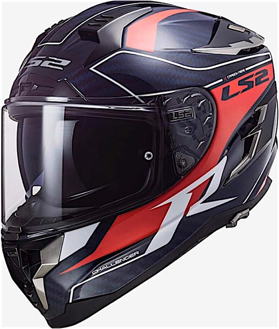 LS2 Helmets Full Face Challenger GT Motorcycle Helmet -Solid Gloss Black 327-100
