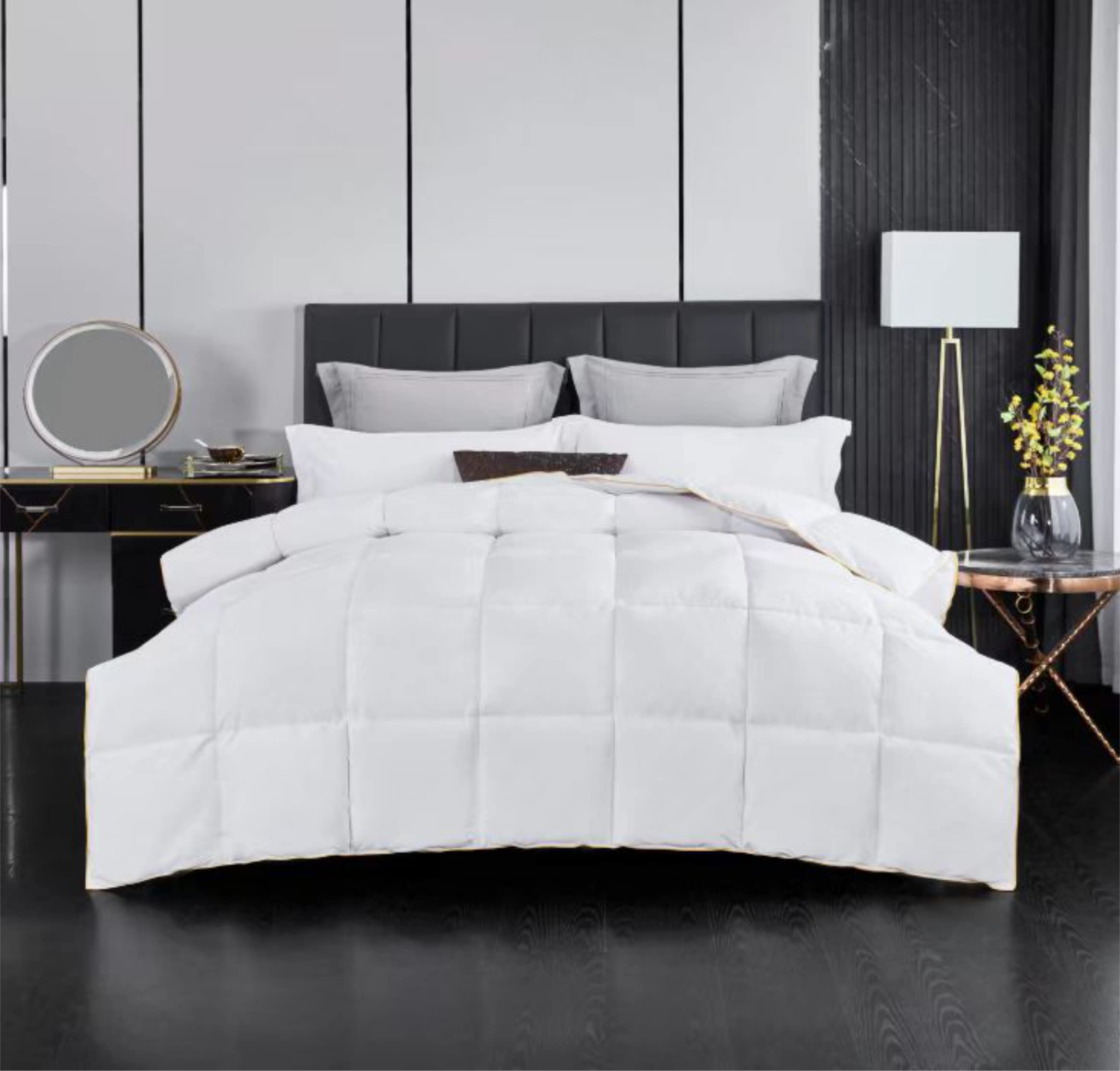 Groundlevel White Goose Feather and Down Duvet with 100% Down Proof Fabric Cover (10.5 Tog, Superking)