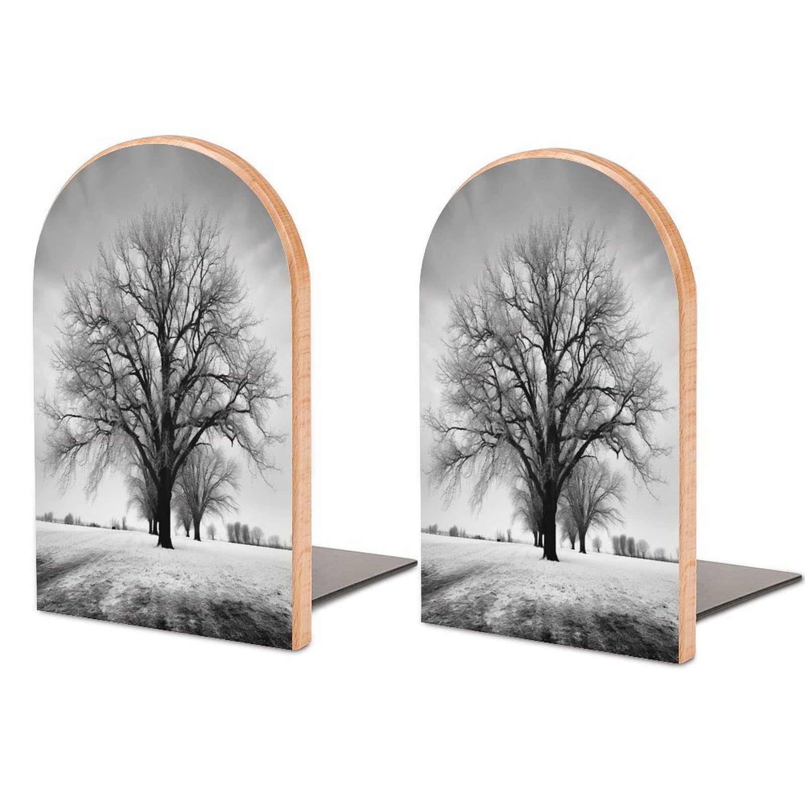 Sujetalibros de árbol decorativo para ordenar novelas y revistas en el salón o despacho en casa