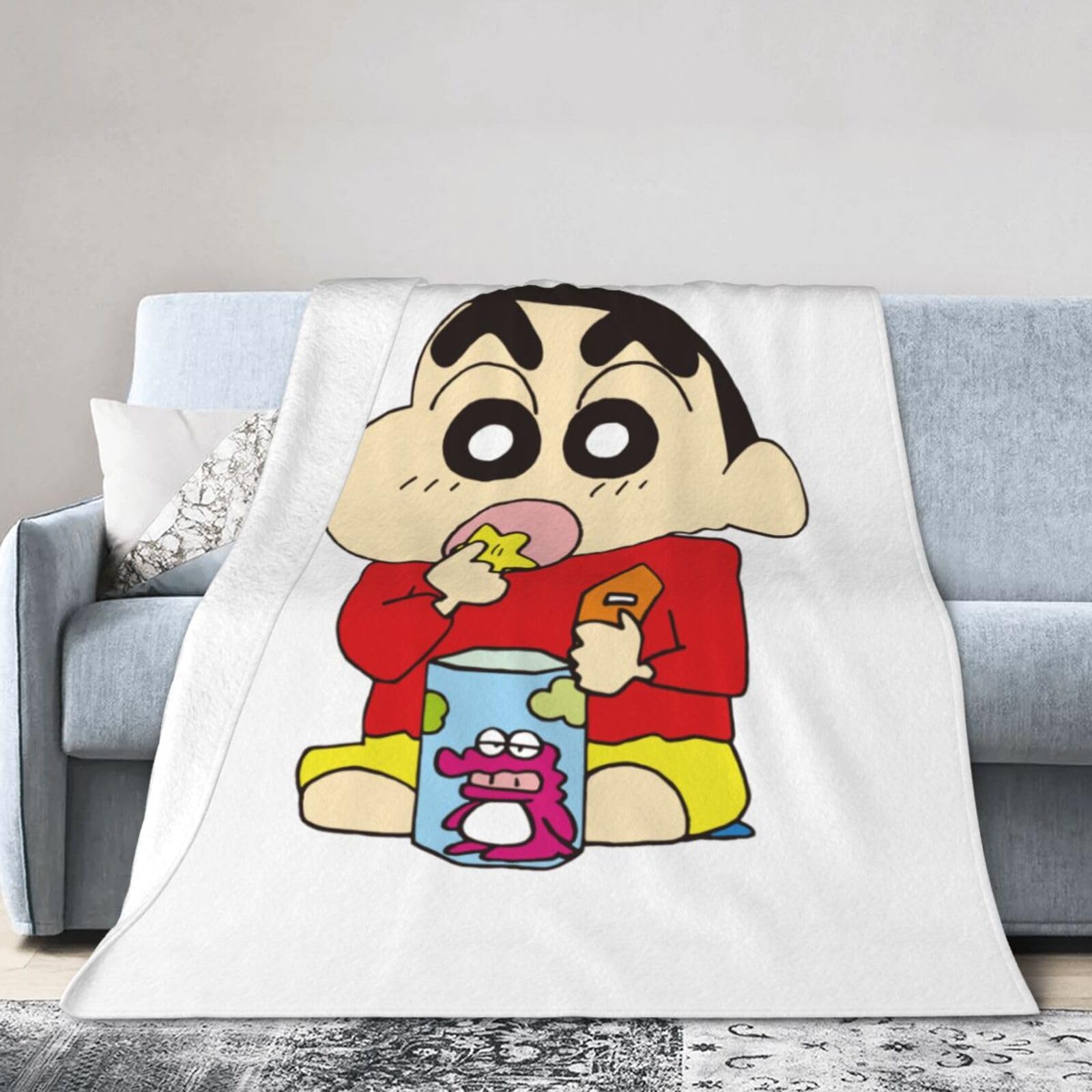 Amazon｜毛布 ブランケット クレヨンしんちゃん ひざ掛け フランネル