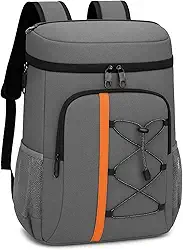 Mochila Térmica Cooler Portátil Para Praia, Churrascos, Camping, Viagens, Ar Livre - Antivazamentos, Refrigera 24 Horas, 30 Litros Capacidade, 3 Compartimentos