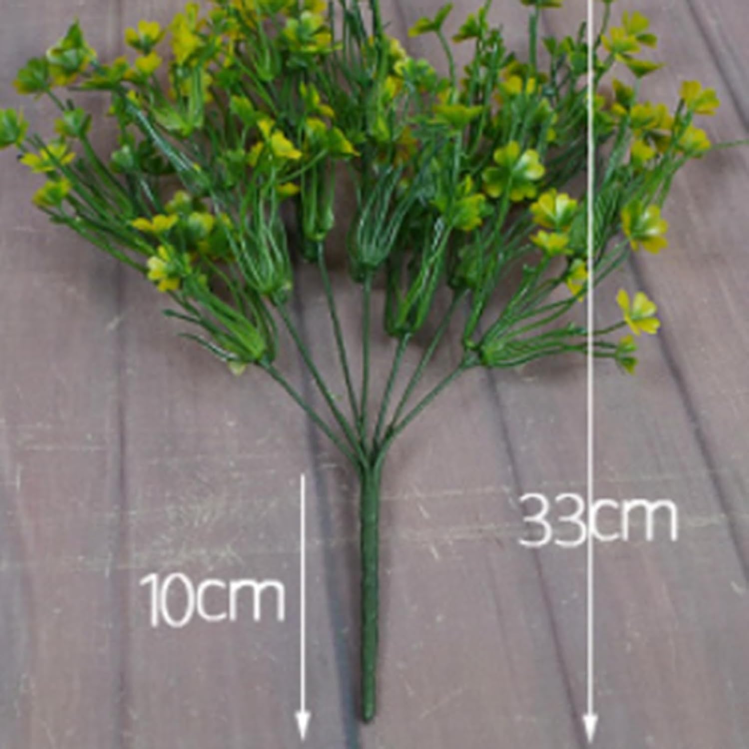 LUOZZY 3 PCS Simulated Green Plants Decor Artificial Four Leaf Clover Fake Plant Lifelike Fake Greenery Foliage for St. Patrick's Day Summer Garden Home Farmhouse Office Decor