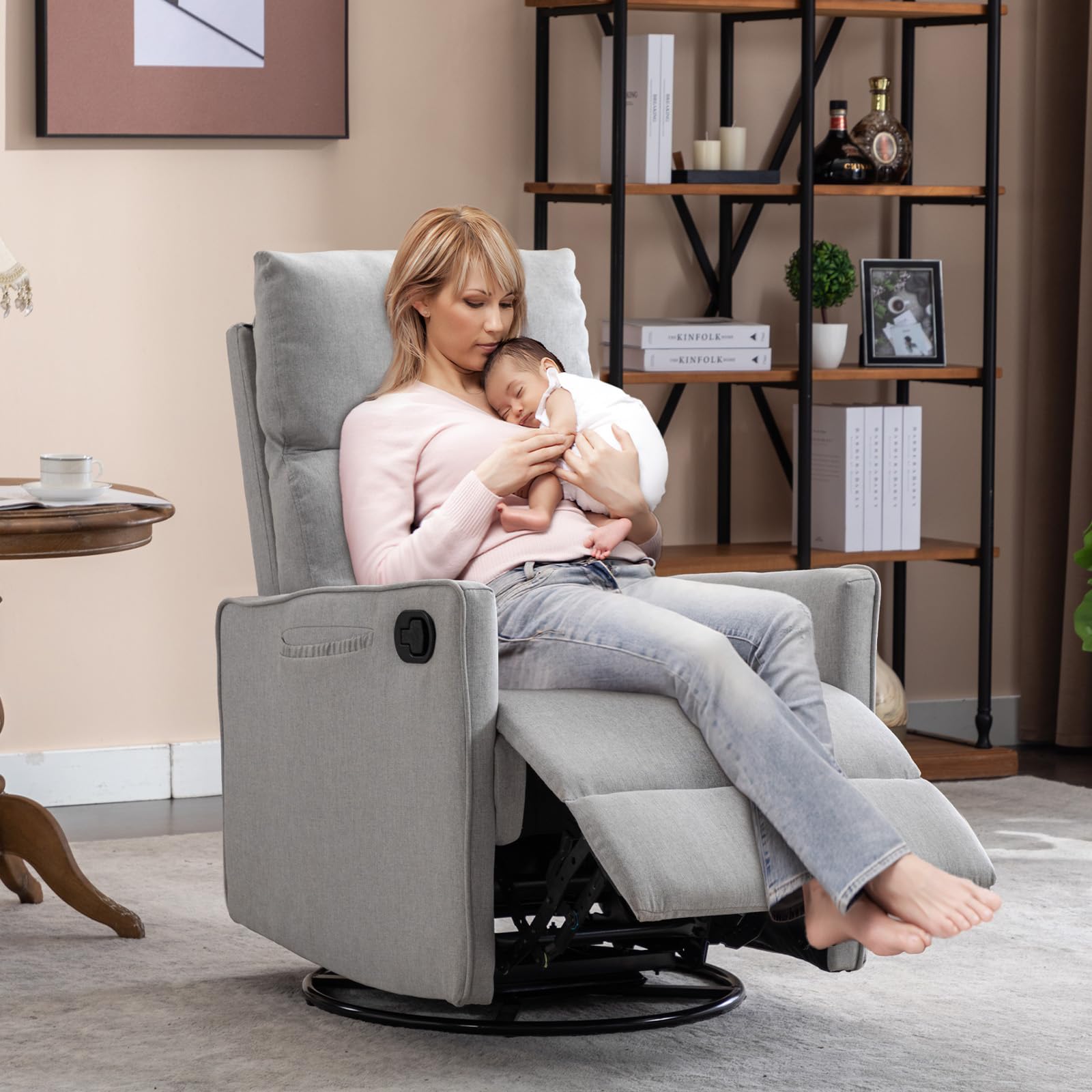 Recliners On Clearance GNMLP2020 Swivel Rocker Recliner Chair For