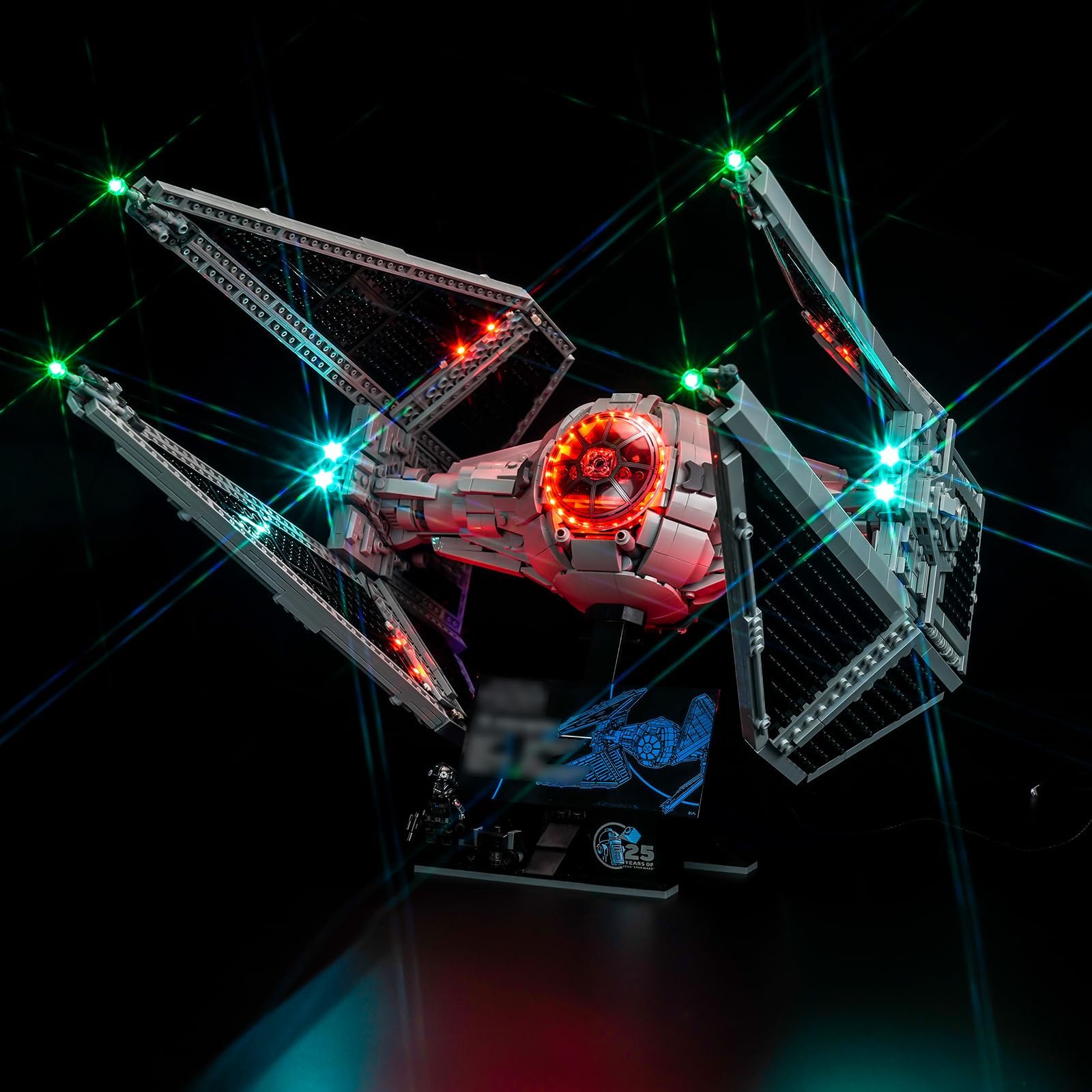 Light Kit Compatible with Lego TIE Interceptor Building Kit (No Model), Creative Lights Compatible with Lego 75382