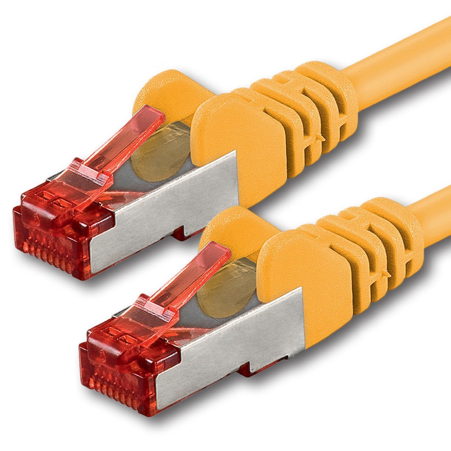 1aTTack - Cable de red SFTP PIMF con 2 conectores RJ45 de doble apantallamiento CAT 6 amarillo 30m — view 62