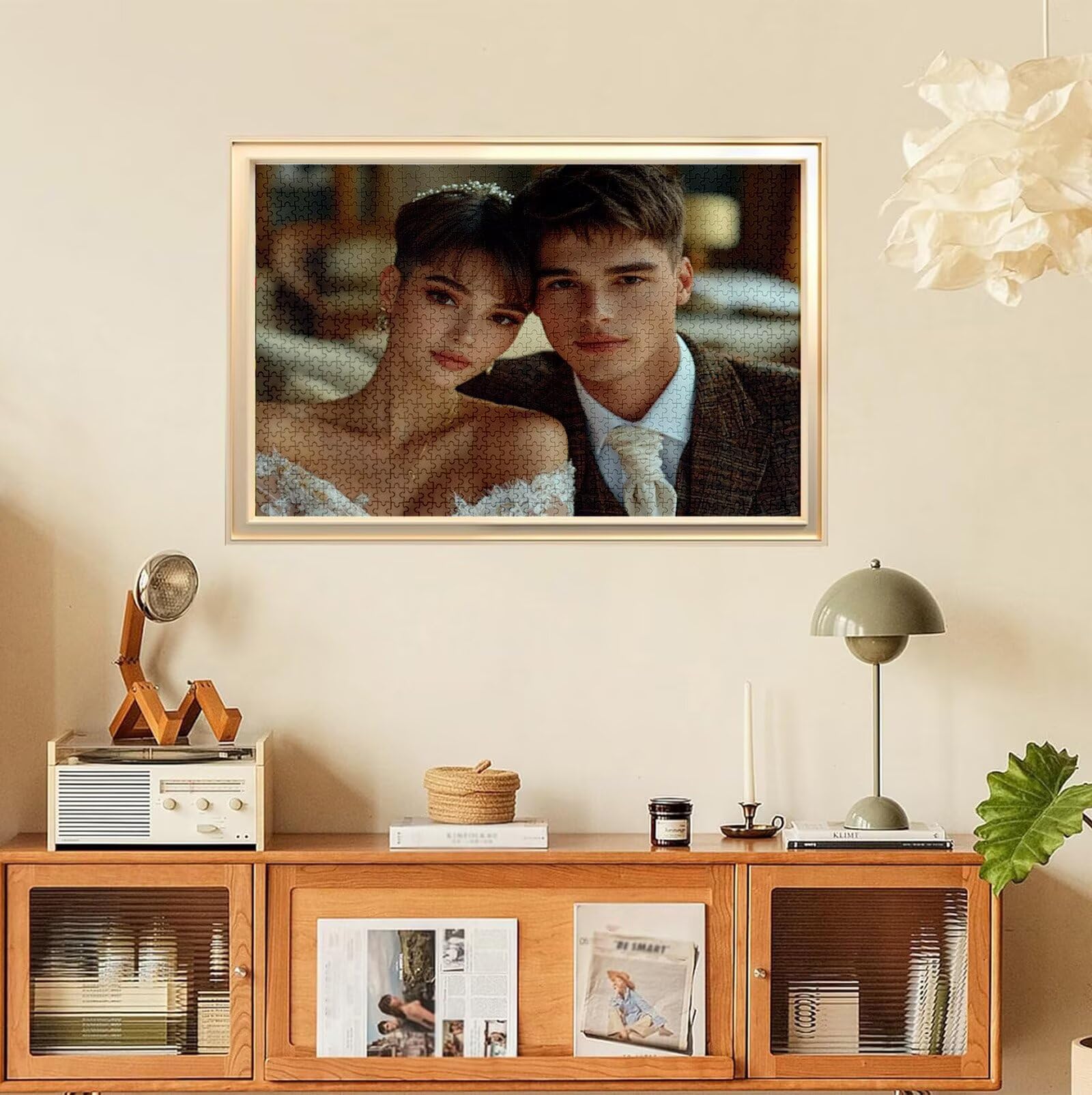 Puzzle Personalizado con Foto, Personalizada Rompecabezas Personalizado Diseña tu Logo Foto o Texto, Personalizado Navidad Halloween San Valentín Parejas Niños Familia Amigos h-3525