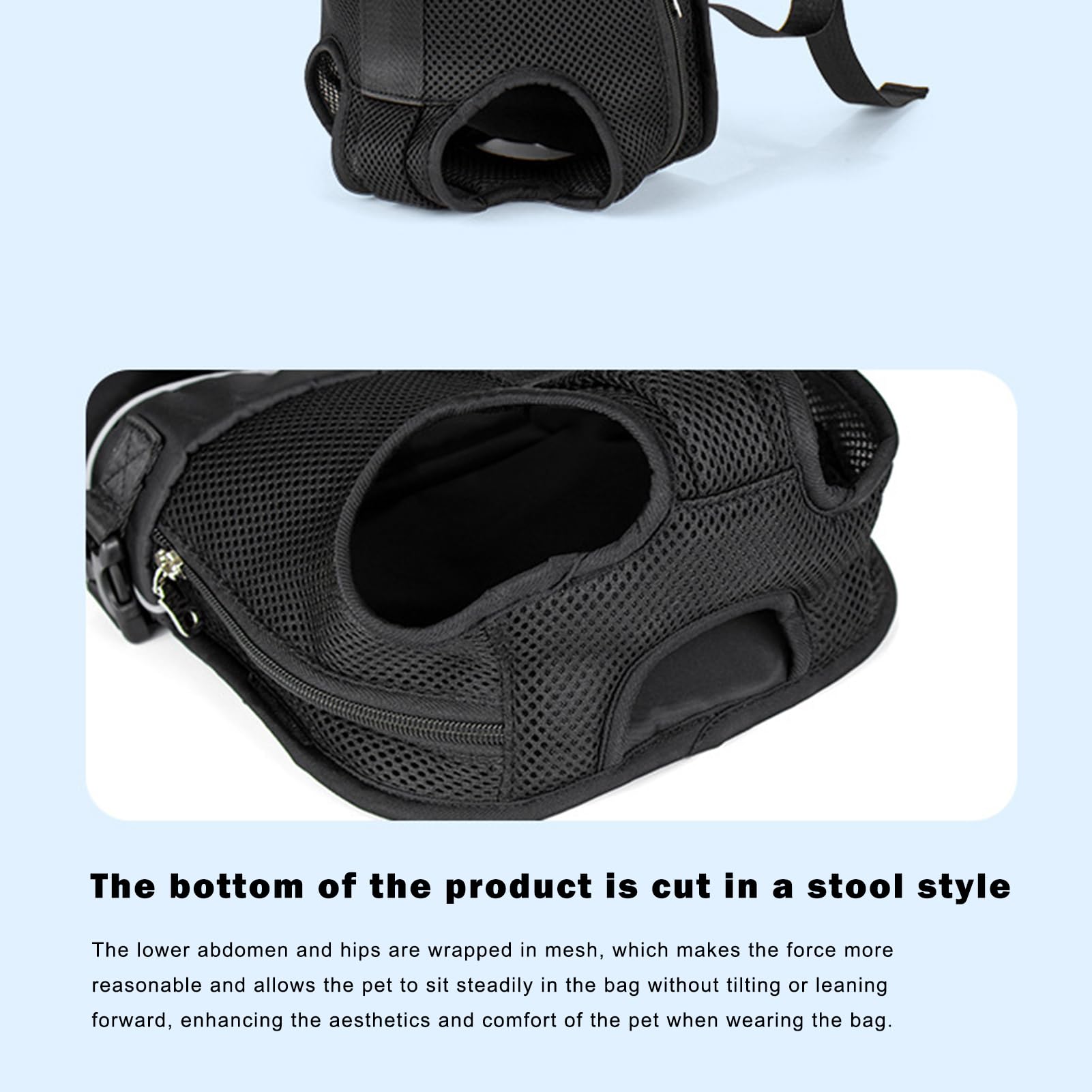 Mochila para mascotas, impermeable, portaperros ajustable para viajes con perros medianos y pequeños (GR-M)