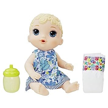Buy Baby Alive Lil Sips Baby Blonde Hair Doll That Drinks Wets With Diaper Bottle For Kids Ages 3 Years Up Online At Low Prices In India Amazon In