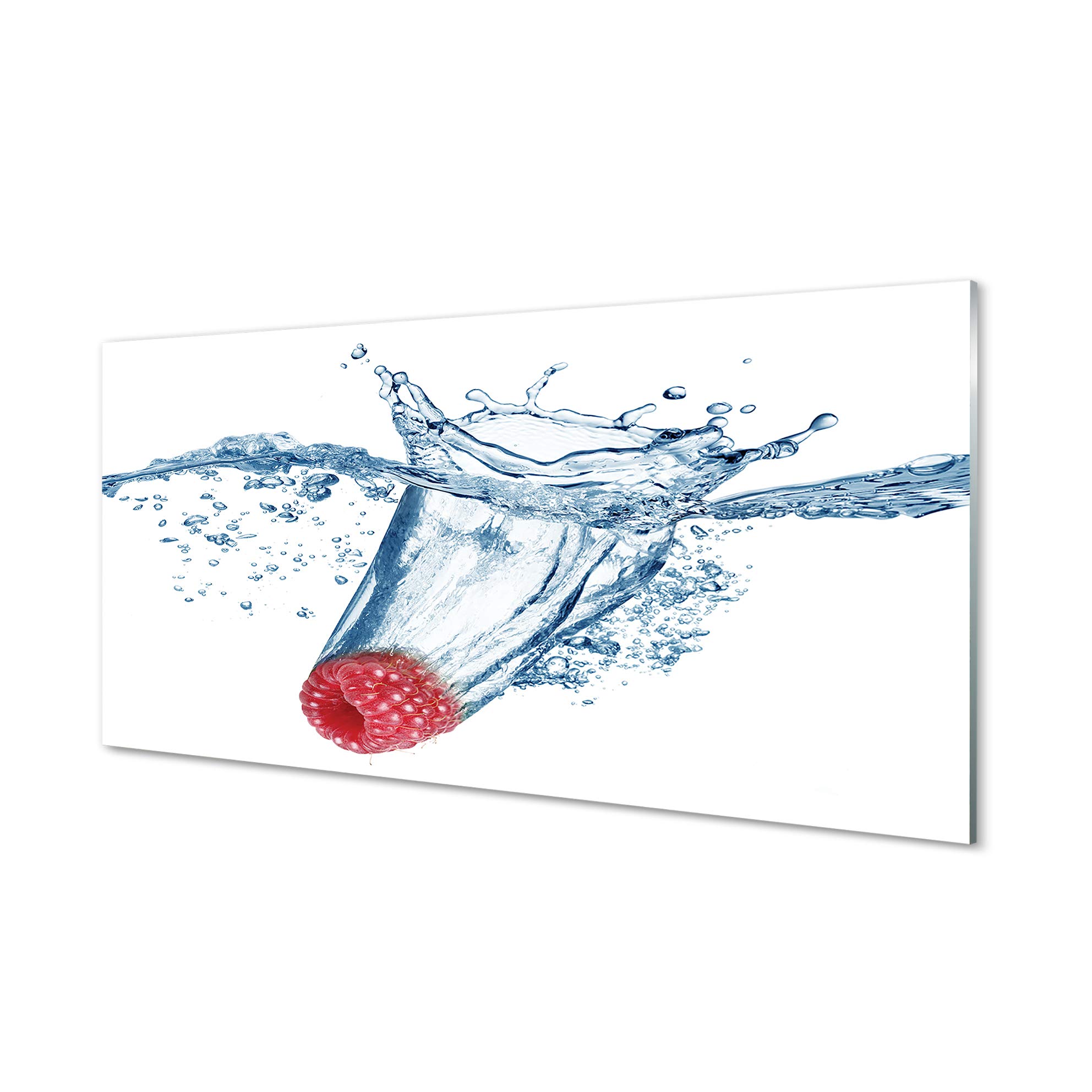 Photo image murale agrumes eau decoration cuisine verre acrylique