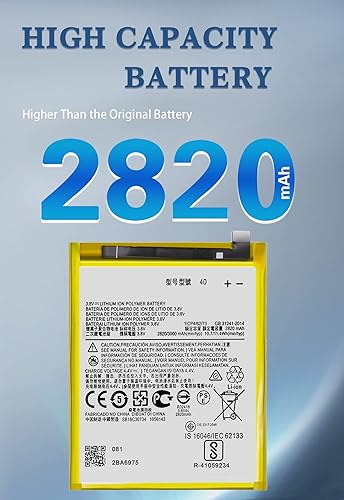 Miniatura 5 de Batería Moto G7, actualizada 2820mAh JE40 Batería de repuesto para Moto G7 Play XT1952-4 XT1952-2 XT1952-1, Moto G7 XT1962-1 XT1962 XT1962-4
