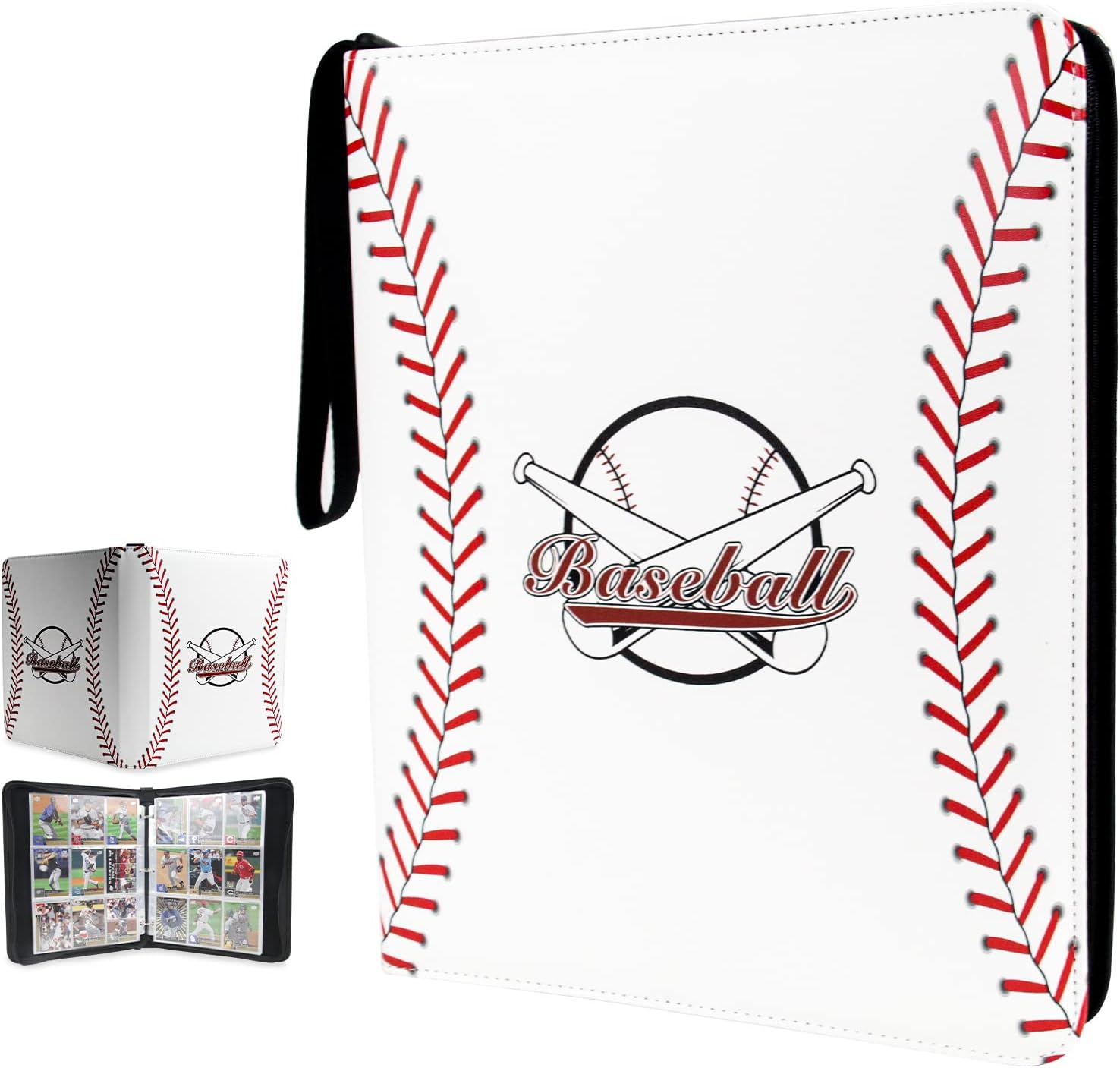 900 Pockets Baseball Card Binder for Baseball Card Storage, Card Binder 900 Pockets
