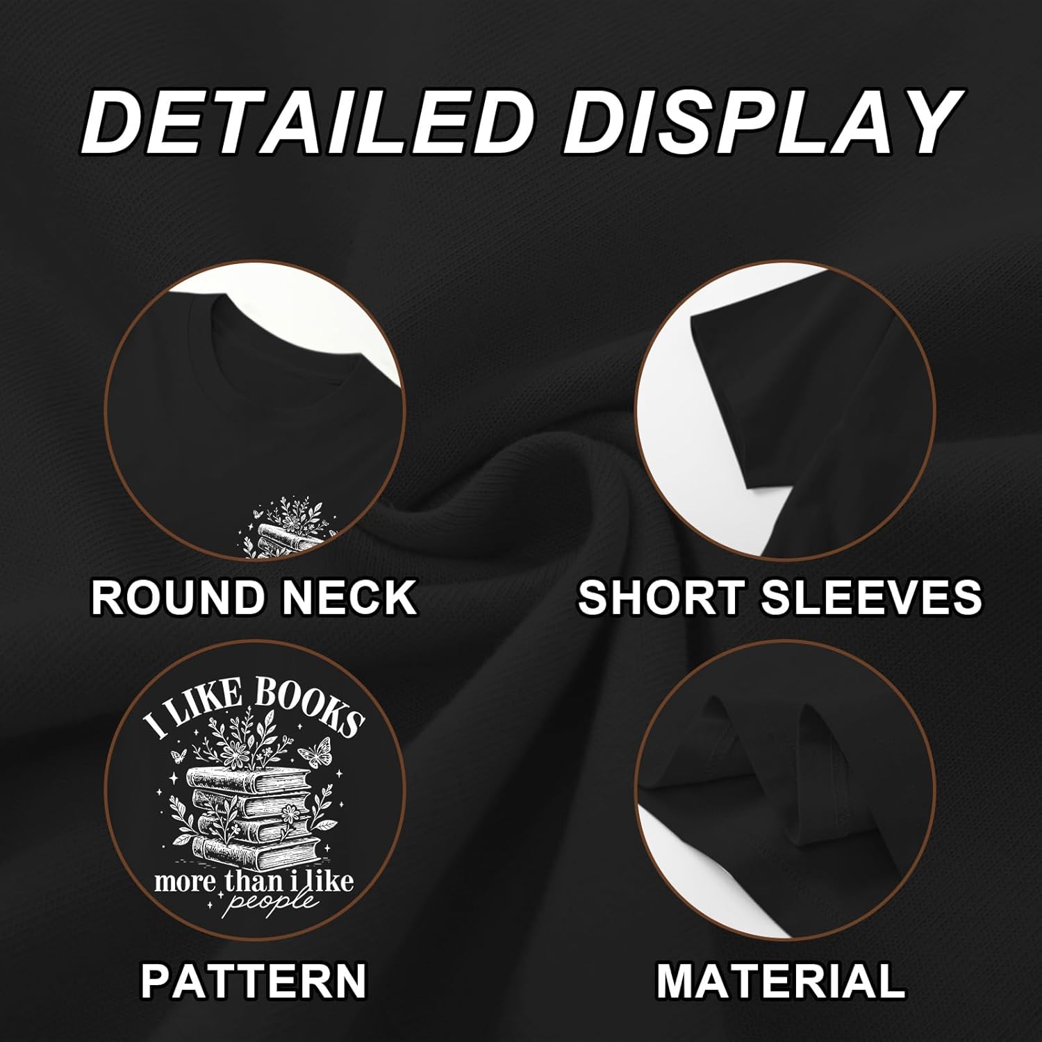 Book Shirts for Women Reading Teacher Shirt Bookworm Lovers T-Shirt Funny Bookish Gifts Readers Librarian Tees Tops - Image 7