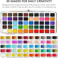 Grabie 50 Color Watercolor Paint Set with Brush Pens — image 6