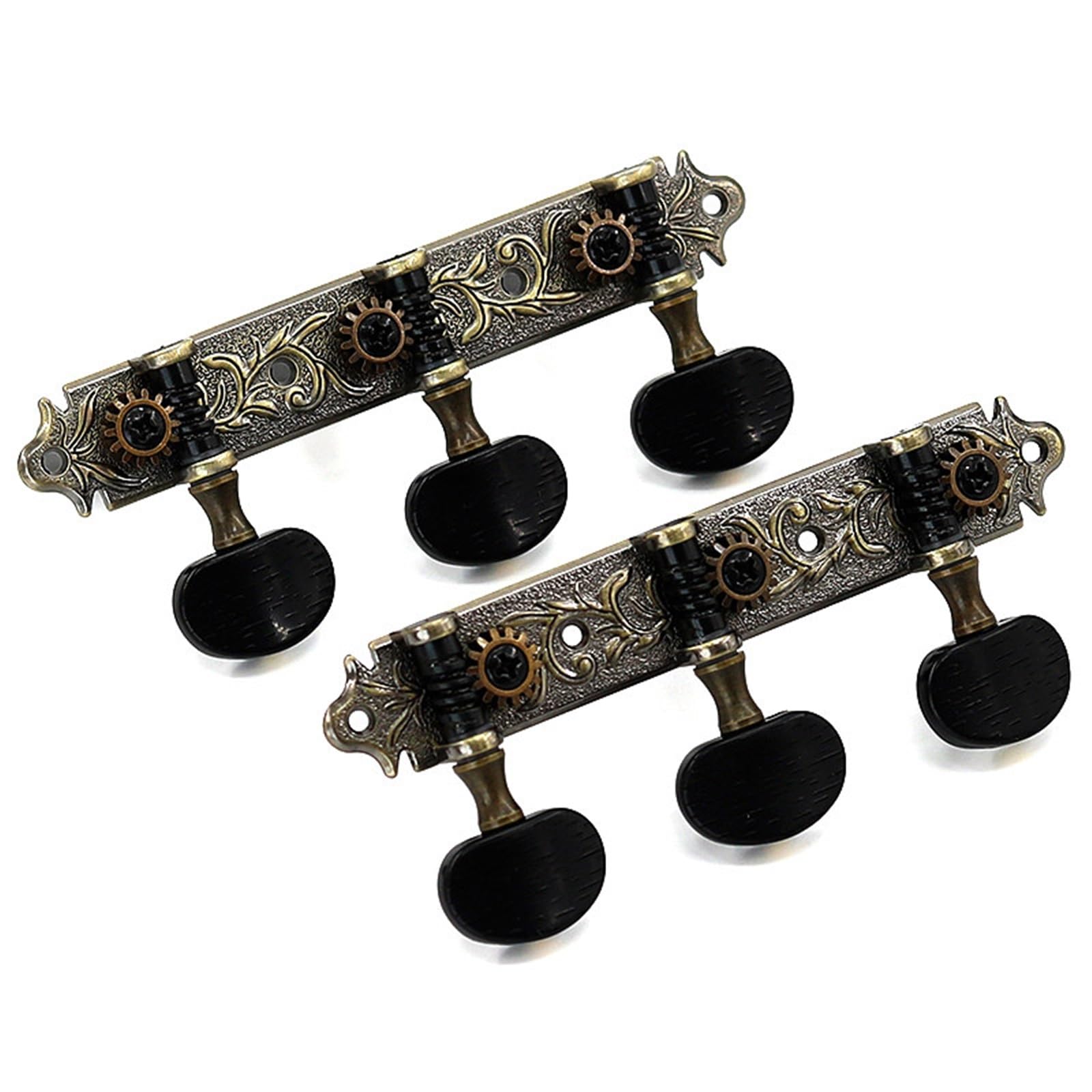 Guitarra Clásica 3 En Platina Clavijeros (Metal) Clavijas Guitarra(Antique Bronze)