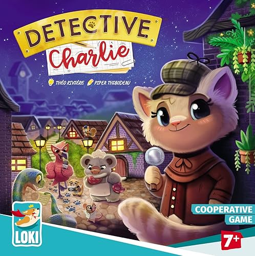 Miniatura 3 de IELLO: Detective Charlie, juego cooperativo original, lleno de humor, para pequeños detectives, juego de mesa de estrategia, tiempo de juego de 25