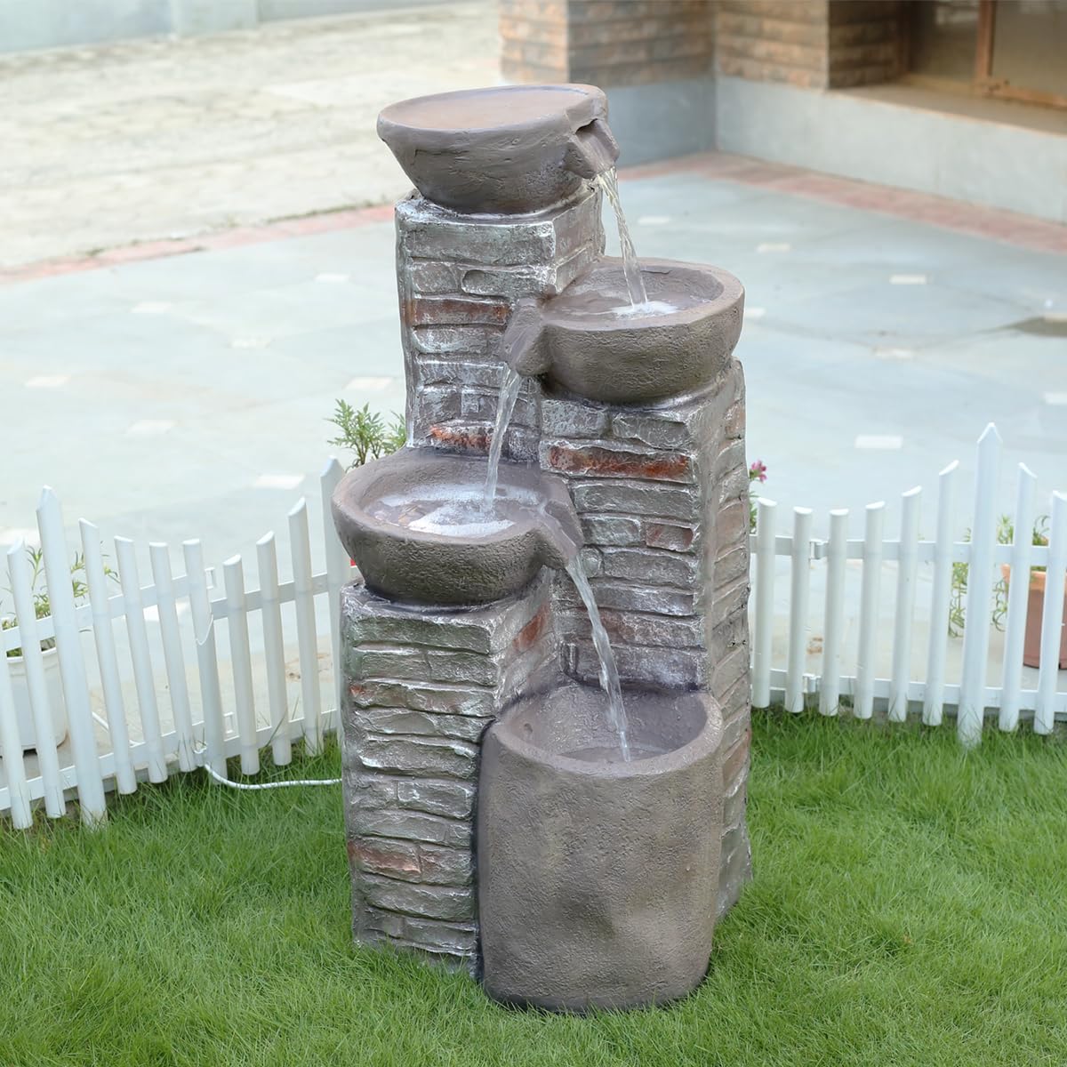 Wonderland 4 Step FountainFloor Standing FountainBig Indoor Water