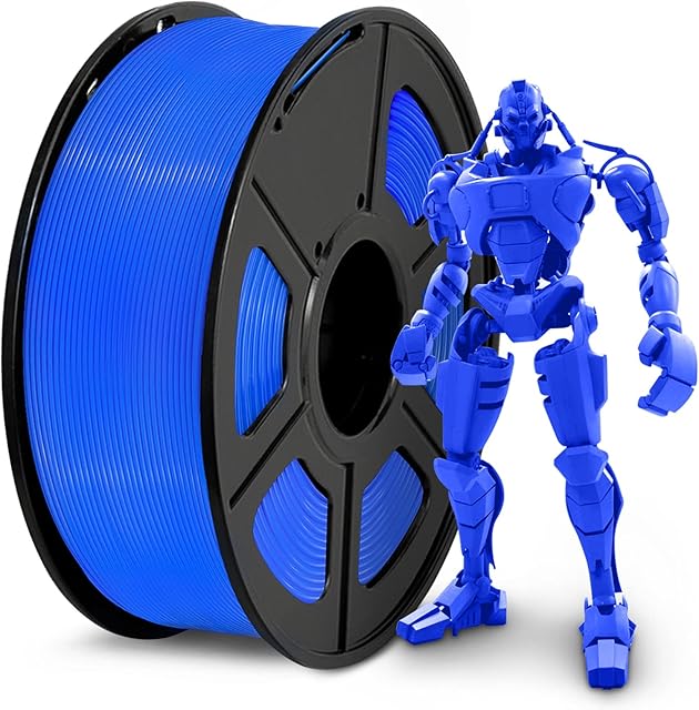 SUNLU PLA Filament 1.75mm 3D Printer Filament PLA 1kg Spool (2.2lbs), Dimensional Accuracy of +/- 0.02mm PLA Blue