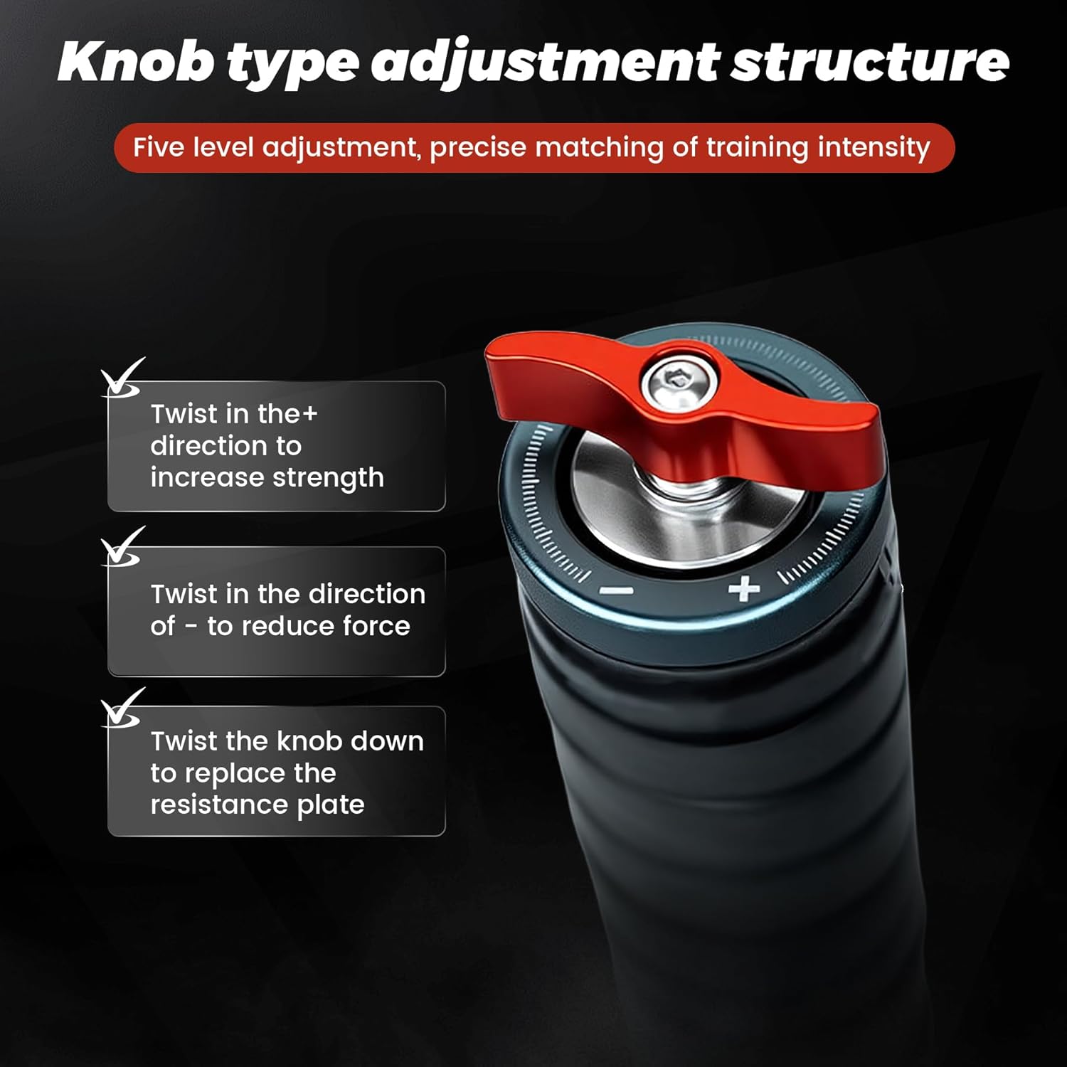 Adjustable Forearm & Wrist Strengthener with Infinite Dial Resistance, Aluminum-Alloy Grip Trainer for Wrist Mobility & Arm Power, 360° Rotation Training Tool for Tennis, Badminton, Climbing & Daily Fitness