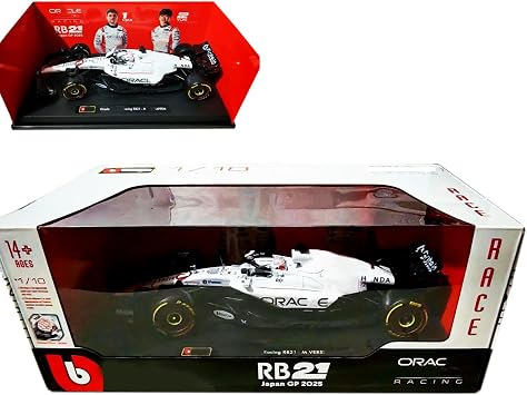 HTLNUZD New 1/18 F1 RB21#1 2025 Japan GP Diecast Model Car Static Alloy Collectible Racing Vehicle