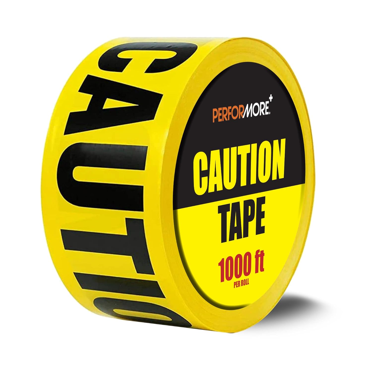 Performore Caution Tape, 3" x1000 Ft Yellow Barricade Caution Tape Roll