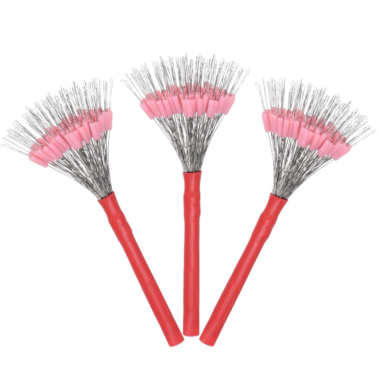 TIXIPEM Fishing Bobber Stops [300PCS] Column Floats Sinker Stops Use for Streams & Lake & River Fishing - [Pink - Silicone] Fit 0.6-1.5 mm Wire Beads Float Stopper