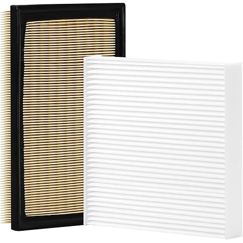 White Cabin Filter & Engine Air Filter Kit for Toyota Avalon Hybrid 2.5L L4 2018 2017 2016 2015 2014 2013