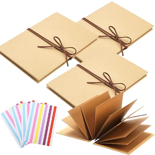 4 Pack Accordion Scrapbook Albums