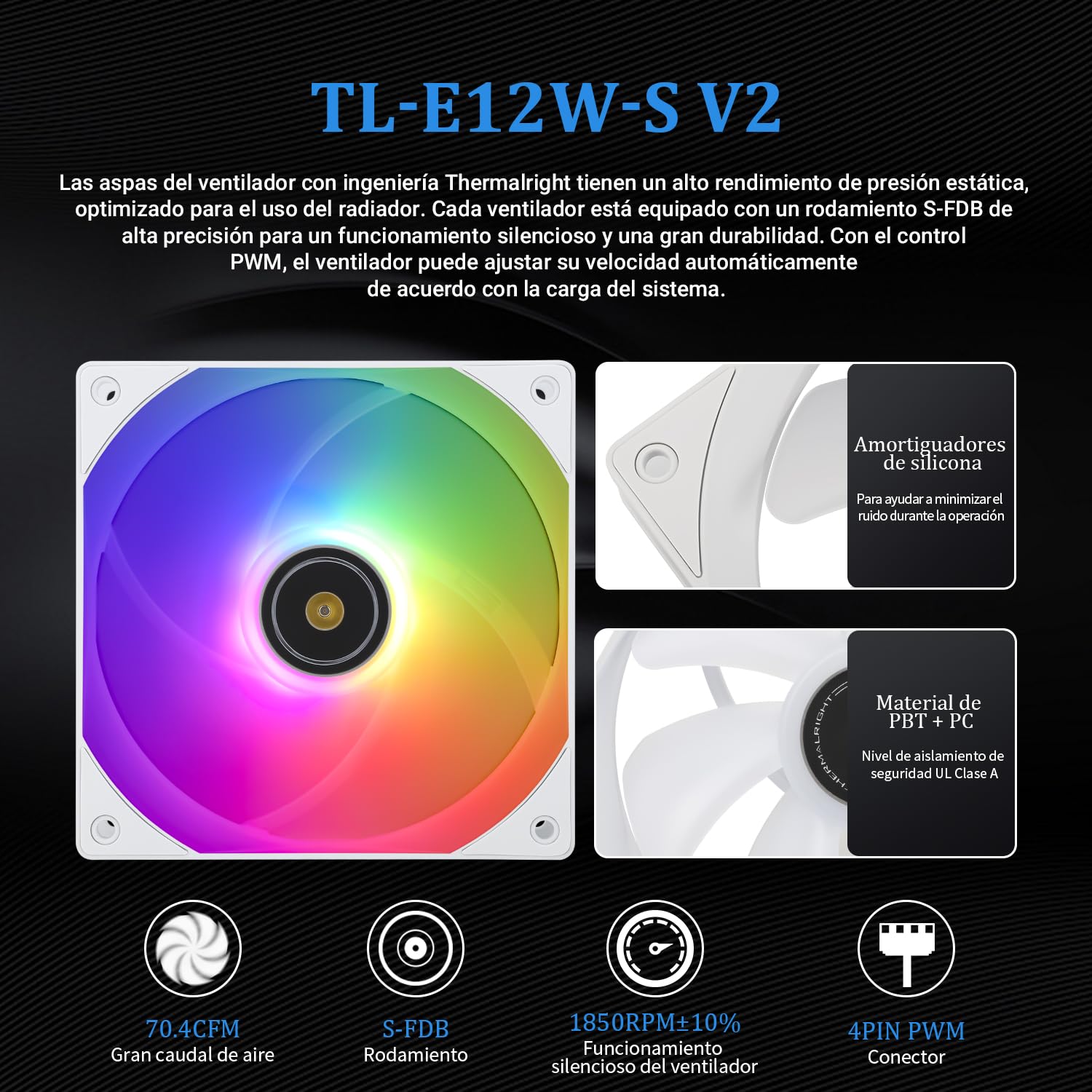 Thermalright Frozen Prism 240 White ARGB - Enfriador de agua para CPU (120 mm, ARGB PWM, ventilador de agua para ordenador AMD/AM4/AM5, INTEL 1700/1150/1151/1200/2011)