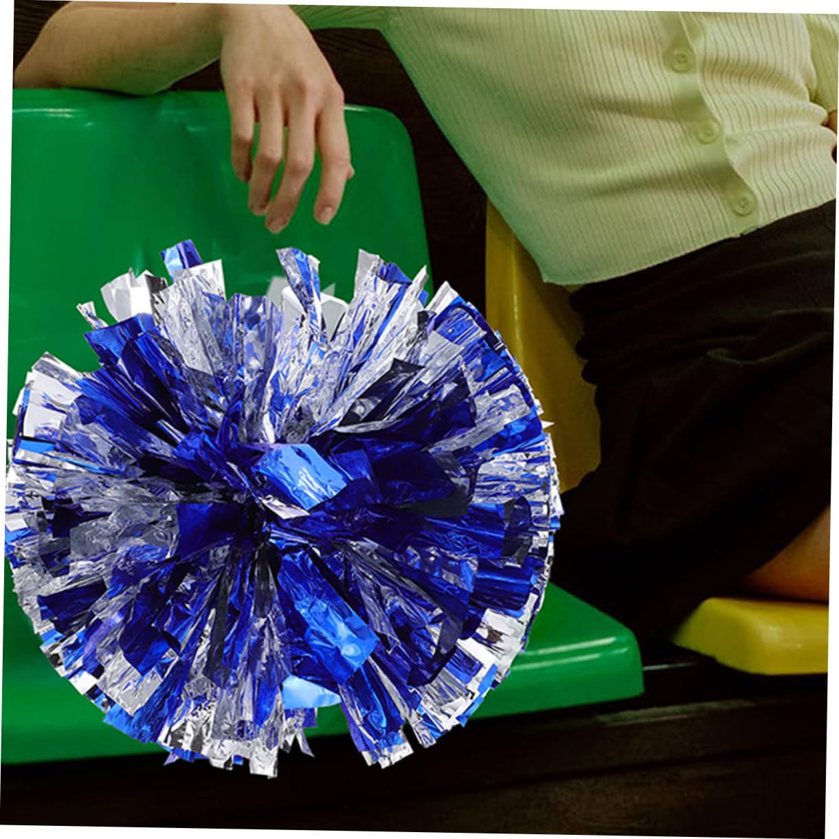 GALPADA Aerobics Flower Ball Cheerleading Props Decorative Pom Poms Sports Events Dance Party Props